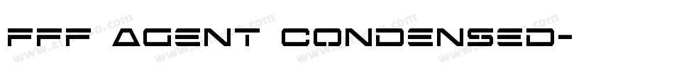 FFF Agent Condensed字体转换